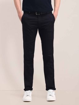 U.S. POLO ASSN. - Mid Rise Slim Fit Casual Trousers Blue