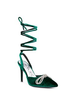 London Rag - Embellished Green Heels