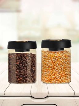UMAI - Borosilicate Jar with Vacuum Lid, 900Ml, (Pack Of 2)
