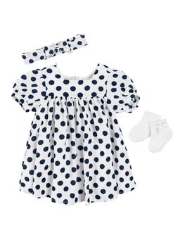 COOL CLUB - Smyk Girls Multi-Color Polka Dots Dress (Set of 3)