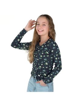 COOL CLUB - Smyk Girls Grey Printed Top
