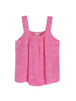 COOL CLUB - Smyk Girls Pink Printed Top