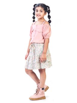 TINY GIRL - Printed Top and Skirt