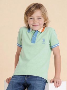 U.S. POLO ASSN. - Boys Textured Regular Fit Polo Shirt