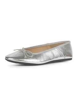 Bata - Women Silver Classic Comfort Ballerina