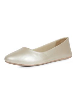 Bata - Women Gold Classic Comfort Ballerina