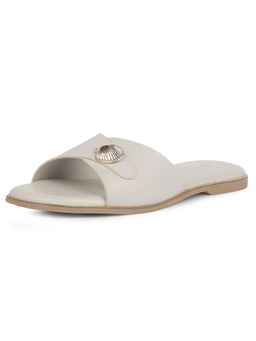 Bata - Women Off White Slip-On Flats