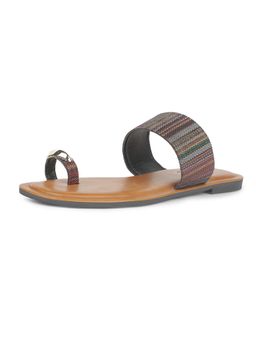 Bata - Women Multi-Color Stylish Toe Ring Flats
