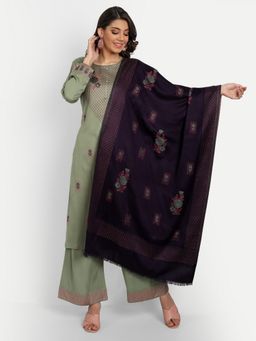 HK colours of fashion - Liva Woven Pashmina Unstitched Dress Material (Set of 3)