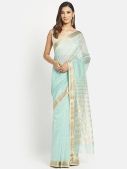 Fabindia - Cotton Silk Maheshwari Saree without Blouse