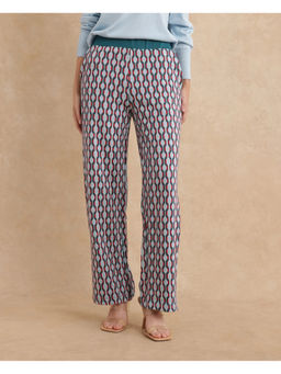 RAREISM - Blue Kane Geometric Print Regular Pant