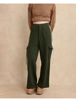 RAREISM - Olive Kar Solid Plain Pant