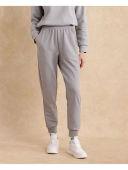 RAREISM - Dark Grey Ribsy Plain Regular Joggers