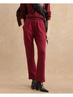 RAREISM - Maroon Trunky Solid Regular Pant