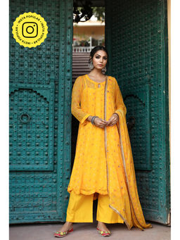 Gulabo Jaipur - Gomti Yellow (Set of 4)