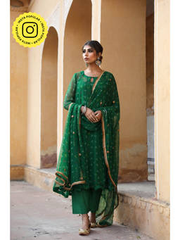 Gulabo Jaipur - Gomit Green (Set of 4)