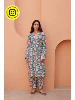 Gulabo Jaipur - Aqil Blue Co-Ord Set