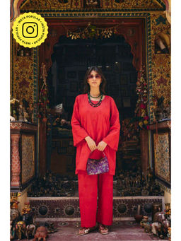 Gulabo Jaipur - Falak Red Co-Ord Set