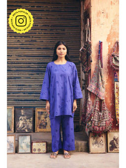 Gulabo Jaipur - Falak Blue Co-Ord Set