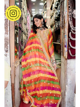 Gulabo Jaipur - Qala Multi-Color Kurta with Sharara and Dupatta