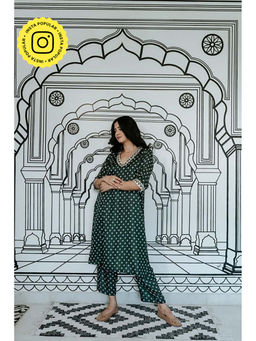 Gulabo Jaipur - Niroz Emerald Green Co-Ord