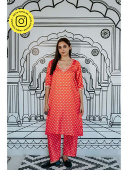 Gulabo Jaipur - Niroz Orange Co-Ord