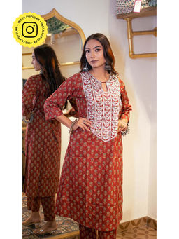 Gulabo Jaipur - Shaami Red Co-Ord