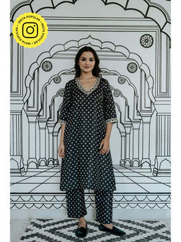 Gulabo Jaipur - Niroz Black Co-Ord Set