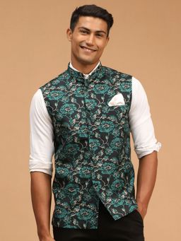 Vastramay - Mens Green Nehru Jacket