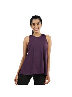 Blissclub - Purple Most Breathable Overlapped Mesh Tank