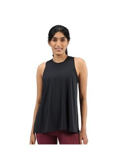 Blissclub - Black Most Breathable Overlapped Mesh Tank