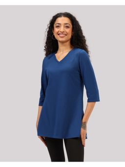 Blissclub - Womens Teal Cotton Pro Kur-Tee