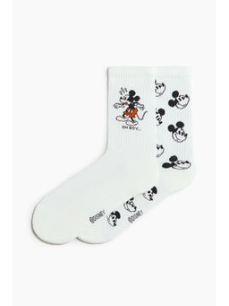 H&M - Men White 2-Pack Socks