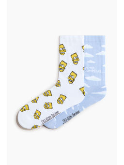 H&M - Men White 2-Pack Socks