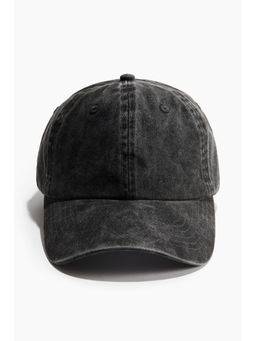 H&M - Men Black Cotton Twill Cap