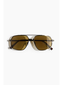 H&M - Men Silver Aviator Sunglasses