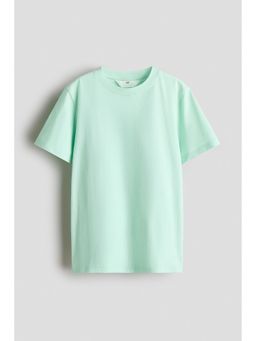 H&M - Boys Green Printed Cotton T-Shirt