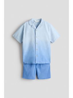 H&M - Boys Blue 2-Piece Poplin Set