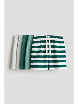 H&M - Boys Green 5-Pack Cotton Jersey Shorts