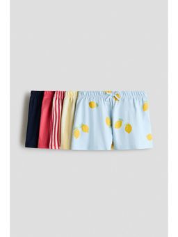 H&M - Girls Blue 5-Pack Cotton Shorts