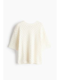 H&M - Women White Pointelle-Knit Top