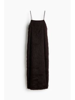 H&M - Women Brown Fringed Strappy Dress