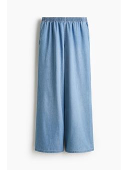 H&M - Women Blue Pull-On Denim Trousers