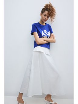 H&M - Women Blue Printed T-Shirt