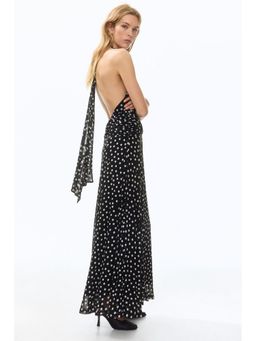 H&M - Women Multi-Color Mesh Halterneck Dress