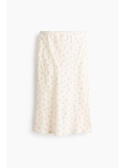 H&M - Women White Viscose Slip Skirt