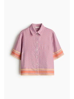 H&M - Women Blue Viscose-Blend Shirt