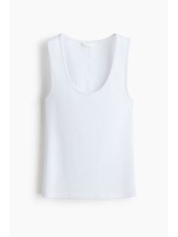 H&M - Women White Cotton Vest Top