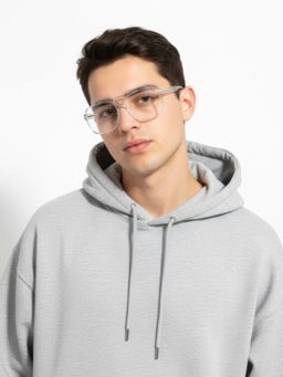 HASHTAG EYEWEAR - UV Protected Transparent Frame Computer Glasses for Men -Htec10052C6 Size 53