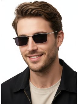 HASHTAG EYEWEAR - UV Protected & Polarized Sunglass for Men -WBB80610C1 Size 54